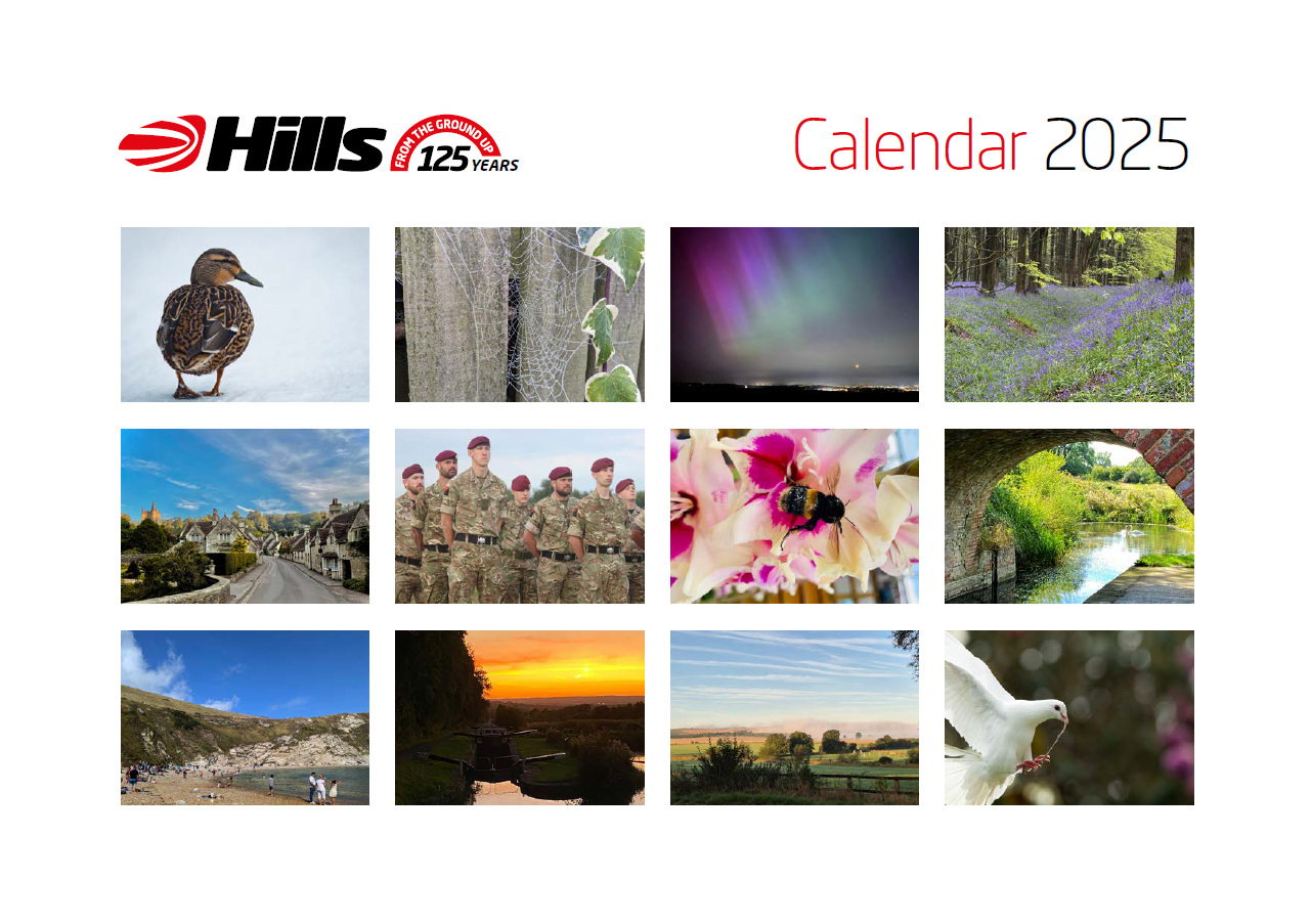 Hills 2025 calendar